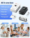 Phomemo Label Maker Machine with 5 Tapes, 2026 Upgraded D30D Smart Screen Mini Bluetooth Label Maker, Small Labeler Rechargeable for Home Office School Organization, Black, Standard Printer - Phomemo