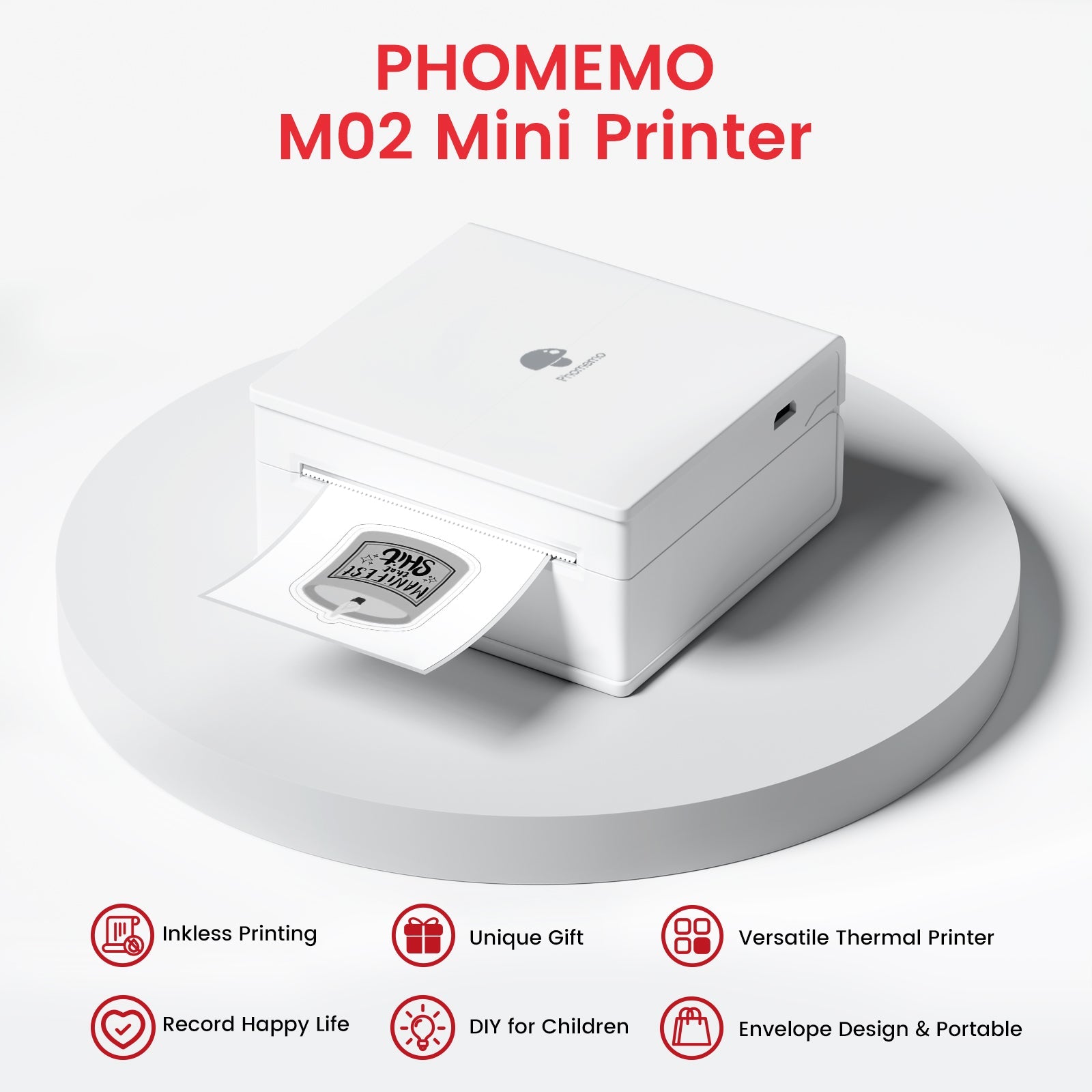 PHOMEMO M02 Mini Portable Printer – Phomemo