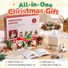 Phomemo M02C Mini Sticker Printer with Christmas Building Blocks Set Bluetooth Thermal Sticker Maker Machine, 4 Pack Christmas Crafts, Christmas Gift for Kids Boys & Girls Ages 6-12+,standard printer - Phomemo