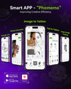 Phomemo M08F Plus Tattoo Stencil Printer with Touchscreen, Bluetooth Tattoo Printer Machine with 10pcs Premium Transfer Paper, Compatible with Phone/Tablet/PC, Tattoo Supplies for Tattoo Artists, Standard Printer - Phomemo
