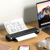 Phomemo M08F Portable Wireless Printer for Travel Mini Home Printer - Black - Phomemo