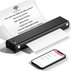 Phomemo M08F Portable Wireless Printer for Travel Mini Home Printer - Black - Phomemo