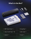 Phomemo M08F Tattoo Stencil Printer, Bluetooth, with 100Pcs Transfer Paper | Thermal, Rechargeable, Compatible with Phone/Tablet/PC, Tattoo Supplies, for Artists & Beginners, Black,Standard Printer - Phomemo