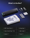 Phomemo M08F Tattoo Stencil Printer with 100Pcs Transfer Paper | Bluetooth Stencil Printer for Beginners & Artists, Portable Thermal Tattoo Printer Compatible with Phone & PC, Black Green，Standard Printer - Phomemo