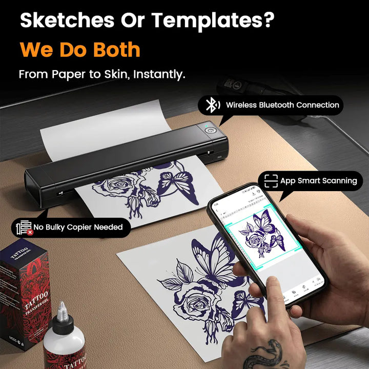 Phomemo M08F Wireless Tattoo Stencil Printer - Phomemo