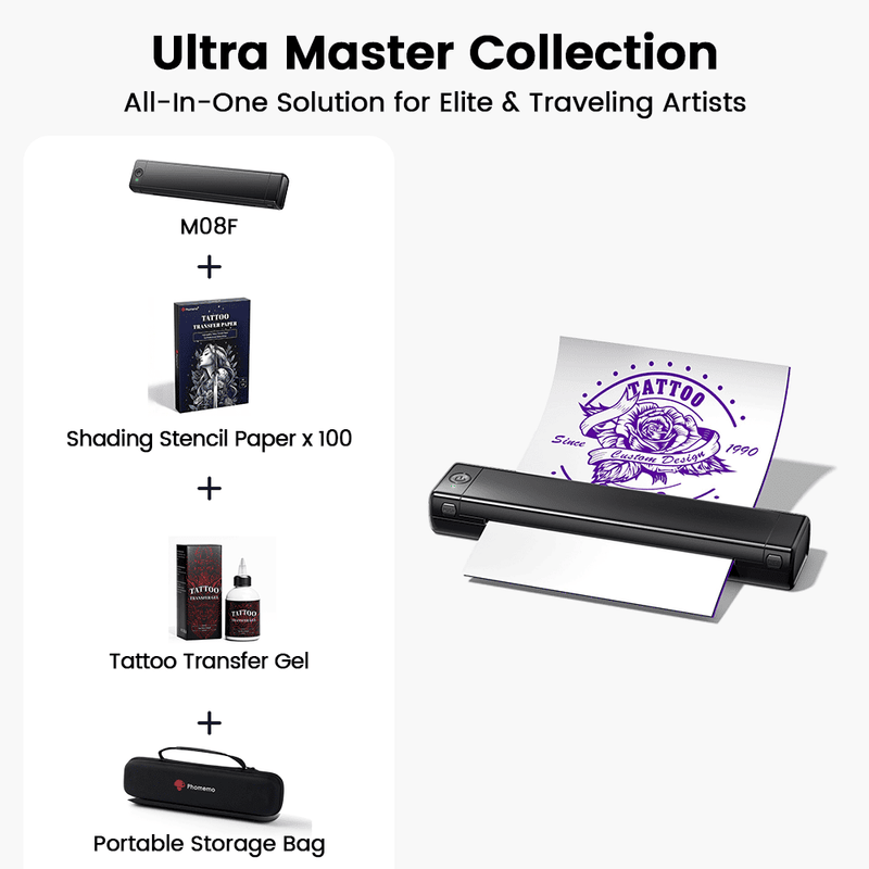 Portable Thermal Tattoo Stencil Printer for Artists & Beginners