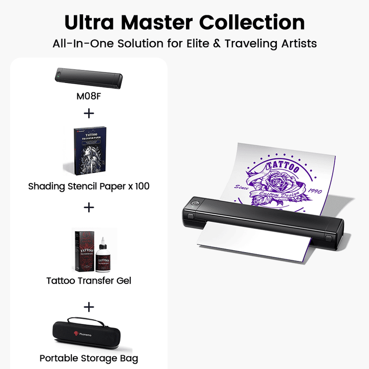 Phomemo M08F Wireless Tattoo Stencil Printer - Phomemo