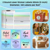 Phomemo M110 Labels, 2"(50X50mm) Round for Phomemo M220 M221 M100 M250 M120 M108 M150 Label Maker, Thermal Sticker Labels for Small Business, Logo Design, Baking Package, Holographic Sticker Paper,for standard printer - Phomemo