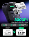Phomemo M20Pro Label Maker, Bluetooth Thermal Label Printer, Touch Screen 2 Inch 300dpi Offline Template Printing Barcode Printer for Home, Office, Business, School, with RFID Auto-Detection,Standard Printer - Phomemo