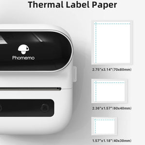 Phomemo M220 Label Maker, New Flagship 3.14 Inch Bluetooth Portable Thermal Label Printer for Barcode, Address, Labeling, Mailing, File Folder, Easy to Use, Support Phone&PC - Phomemo