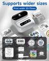 Phomemo M220 Label Maker, New Flagship 3.14 Inch Bluetooth Portable Thermal Label Printer for Barcode, Address, Labeling, Mailing, File Folder, Easy to Use, Support Phone&PC - Phomemo
