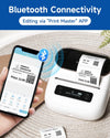 Phomemo M220 Label Maker, New Flagship 3.14 Inch Bluetooth Portable Thermal Label Printer for Barcode, Address, Labeling, Mailing, File Folder, Easy to Use, Support Phone&PC - Phomemo