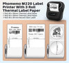 Phomemo M220 Label Maker, New Flagship 3.14 Inch Bluetooth Portable Thermal Label Printer for Barcode, Address, Labeling, Mailing, File Folder, Easy to Use, Support Phone&PC，Standard Printer - Phomemo