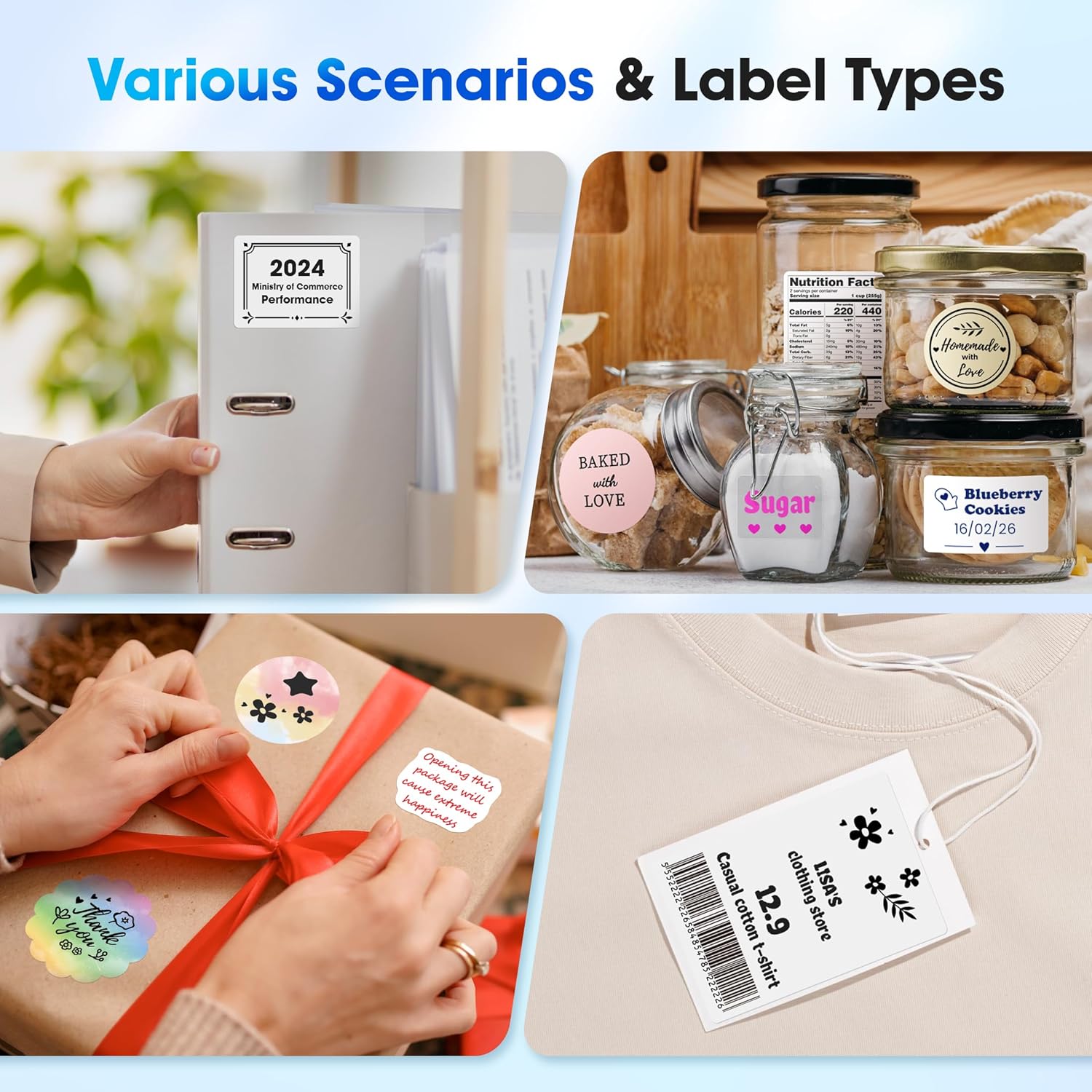 Businessman Label Phomemo M250 Bluetooth Portable Thermal Business Label Maker