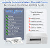 Phomemo M834 Thermal Printer A4 - Portable Printer A4 Compatible with Android & IOS, Bluetooth Wireless Mobile Printer,Inkless Printer A4 Support Phone and Laptop for Office, Home, School, Outdoor - Phomemo