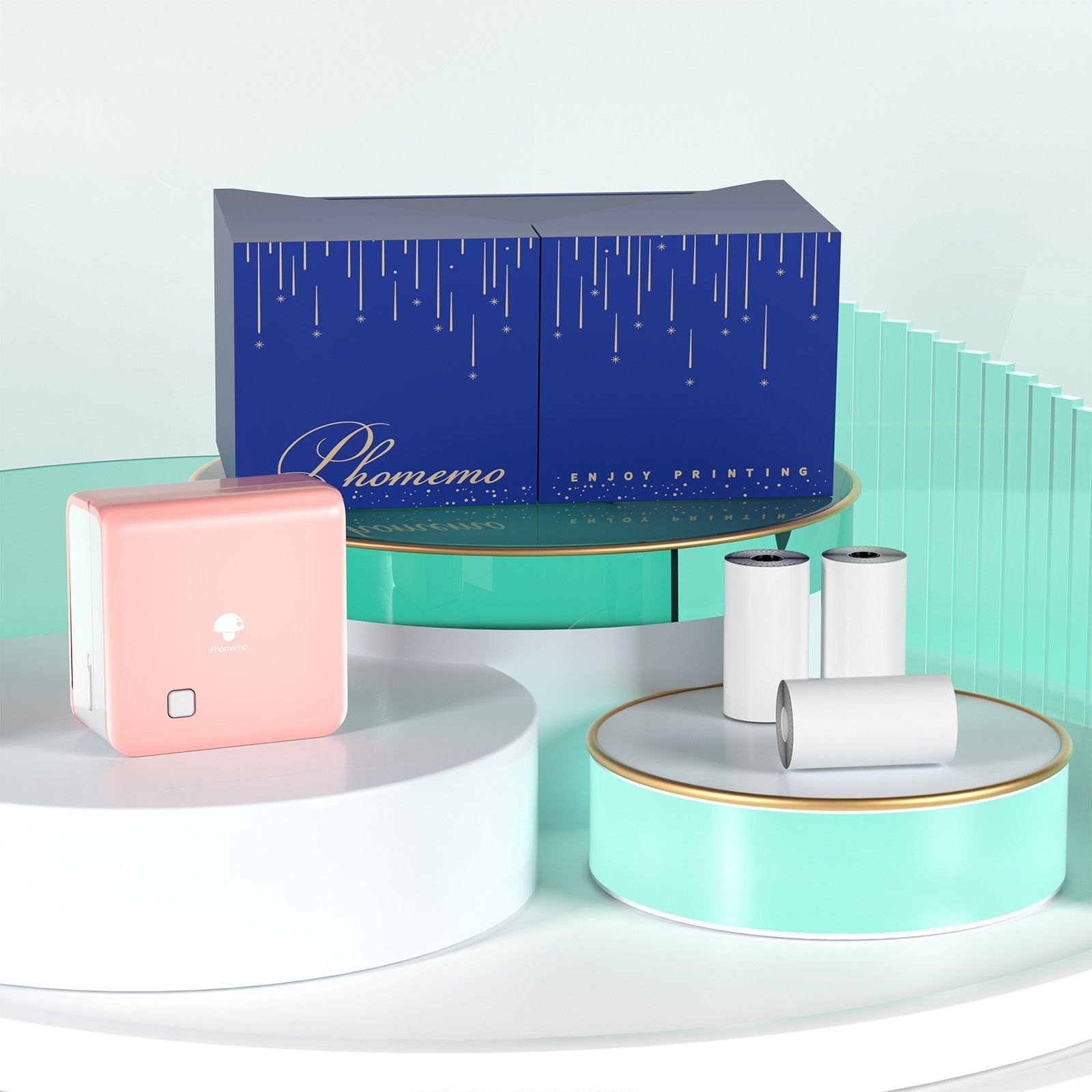 Mini Thermal Printer | Portable Photo Printer & Pocket Sticker Printer ...