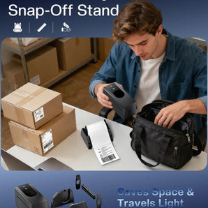 Phomemo PM64D Bluetooth Shipping Label Printer Upgraded Direct Touchscreen - Phomemo