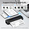 Phomemo Portable Printers Wireless for Travel, M832 Inkless Thermal Printer Support 8.5'' x 11'' US Letter & A4 Size, Mobile Printer Compatible with iPhone Android Laptop, Bluetooth Printer with Case - Phomemo