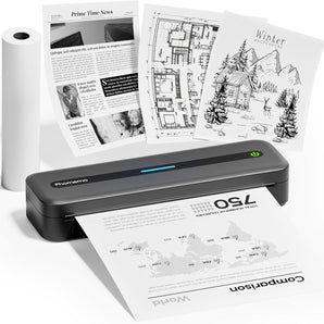 Phomemo Portable Printer,[Upgrade] M832 Inkless Printer,Bluetooth Portable Printers Wireless for Travel,8.5''x 11''Thermal Printer Support Multi Sizes for Home,Office,Car,Compatible with Phone &Laptop - Phomemo