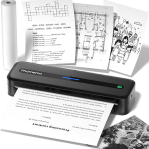 Phomemo Portable Printer,[Upgrade] M832 Inkless Printer,Bluetooth Portable Printers Wireless for Travel,8.5''x 11''Thermal Printer Support Multi Sizes for Home,Office,Car,Compatible with Phone &Laptop - Phomemo