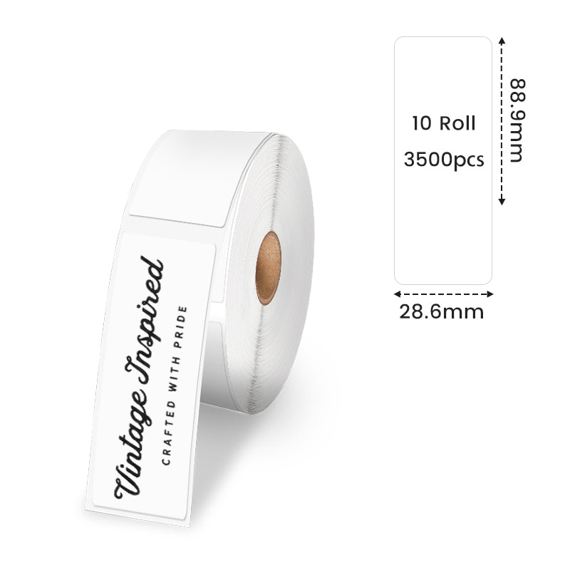 Phomemo 10 Rolls (3500 Labels) Address & Barcode Labels For Shipping Printer