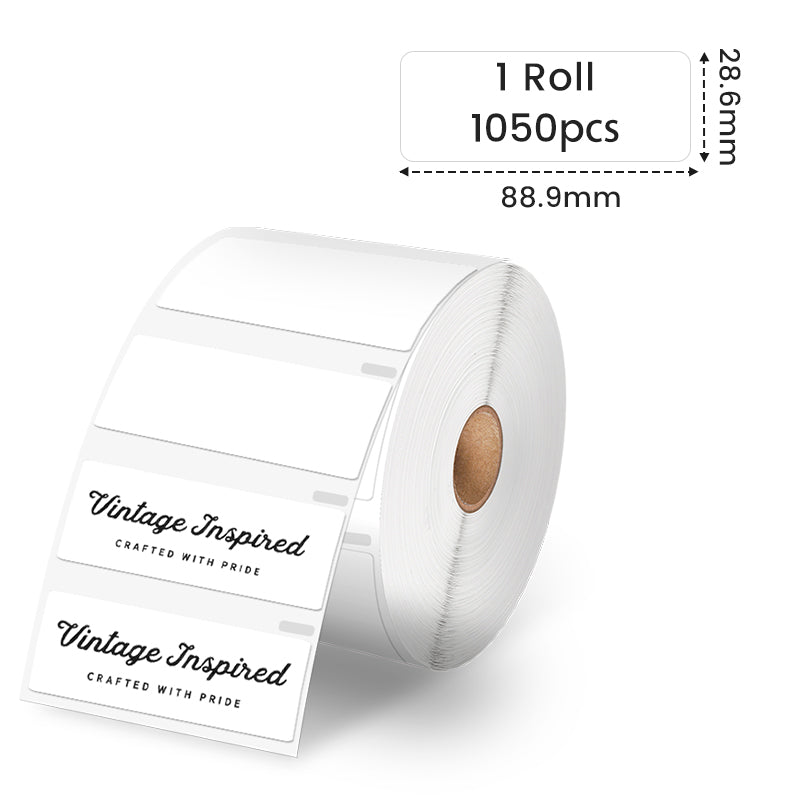 Phomemo 3 1/2" × 1 1/8" Thermal Direct Shipping Barcode Label (1050 Labels)