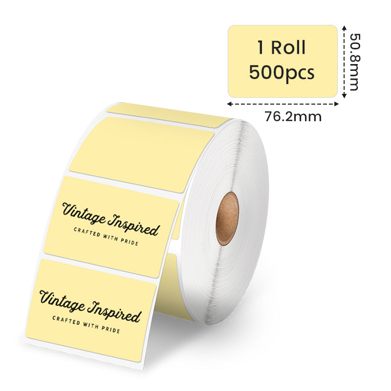 Phomemo 3“x2” Yellow Direct Thermal Label For Shipping Label Printer