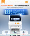 Phomemo Shipping Label Printer with Screen and Built-in Label Bin D421R 4x6 Bluetooth Thermal Printer with RFID Auto Detection, Real-time Paper Display, Only Compatible with D421R Labels,Standard Printer - Phomemo