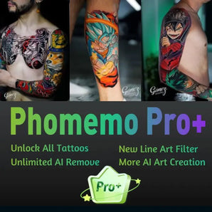 Phomemo Tattoo APP Subscription 1 Month Plan - Phomemo