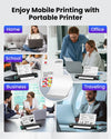 Phomemo Thermal Printer Paper 8.5 x 11 Inch, Advanced Thermal Printing US Letter Paper, Compatible with D810, M08F - Letter, M832, M834, A285M Portable Printer, Size 8.5" x 11", 5 Ream Case - 500 Sheets,for standard printer - Phomemo