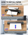 Phomemo Thermal Printer Paper 8.5 x 11 Inch, Advanced Thermal Printing US Letter Paper, Compatible with D810, M08F - Letter, M832, M834, A285M Portable Printer, Size 8.5" x 11", 5 Ream Case - 500 Sheets,for standard printer - Phomemo