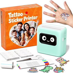 Phomemo TK20 Bluetooth Temporary Tattoo Printer with 40Pcs Temporary Tattoo Paper & 4 Markers