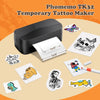 Phomemo TK32 Tattoo Maker Refill Pack,Includes 50pcs Tattoo&Transfer Papers and 8 Markers—Fuels Non - Stop Temporary Tattoo Creativity - Phomemo
