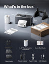 Phomemo Touchscreen Thermal Label Printer with 500 Labels | PM64D 4x6 Bluetooth Shipping Label Printer, 203DPI USB Wireless Label Printer for Small Business, USPS, Amazon, Etsy, Shopify,Standard Printer - Phomemo