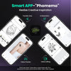 Phomemo TP20 Mini Tattoo Stencil Printer Kit, Bluetooth, Portable, Thermal Money-Saving, with 100Pcs 2" Transfer Paper,DIY Temporary Tattoos for Women &Parties &Beginners, Supports Smartphone & Tablet,Standard Printer - Phomemo