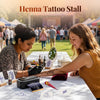 Phomemo TP31 Henna Tattoo Kit for Beginner, DIY Henna Stencils for Body Art Countless Tattoo Designs, Henna Tattoo for Traditional Holiday/Party/Wedding, with 2 Henna Cones (Brown & Rose Red),Standard Printer - Phomemo