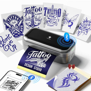 Phomemo TP31 Tattoo Stencil Printer, Mini Tattoo Printer with 30pcs Transfer Paper,Bluetooth Tattoo Machines Printers for Tattoo Beginners & Artists, Compatible with Tablet,Smartphone - Phomemo