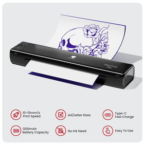 Phomemo TP81 Wireless Tattoo Template Printer - Phomemo