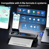 Phomemo Upgraded Portable Printer with Touchscreen, M832D Bluetooth Wireless Thermal Inkless Printer, Supports 8.5"x11" US Letter & A4, Compatible with iOS, Android, PC for Travel, Black - Phomemo