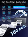 Thermal Label Printer with Ethernet & Bluetooth Connectivity, 150mm/s Speed Wiress Thermal Printer, Compatible with USPS/UPS & More, Shipping Label Printer for Home & Small Business - Phomemo