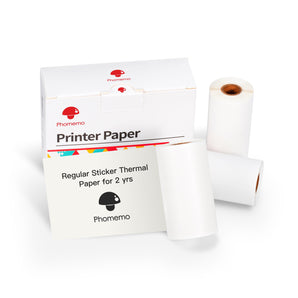 Phomemo Adhesive Thermal Sticker Paper for Phomemo M02/M02 Pro/M02S  Portable Bluetooth Thermal Printer,…