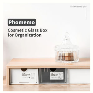 Cosmetic Glass Box for Organization