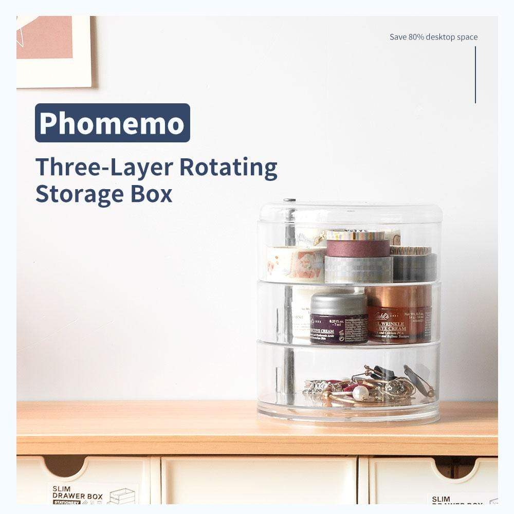 Phomemo Three-Layer Rotating Storage Box - Phomemo