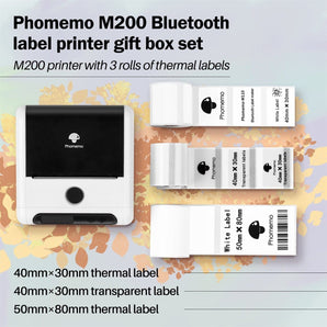 <transcy>Phomemo M200 Bluetooth-Etikettendrucker-Geschenkbox-Set</transcy>