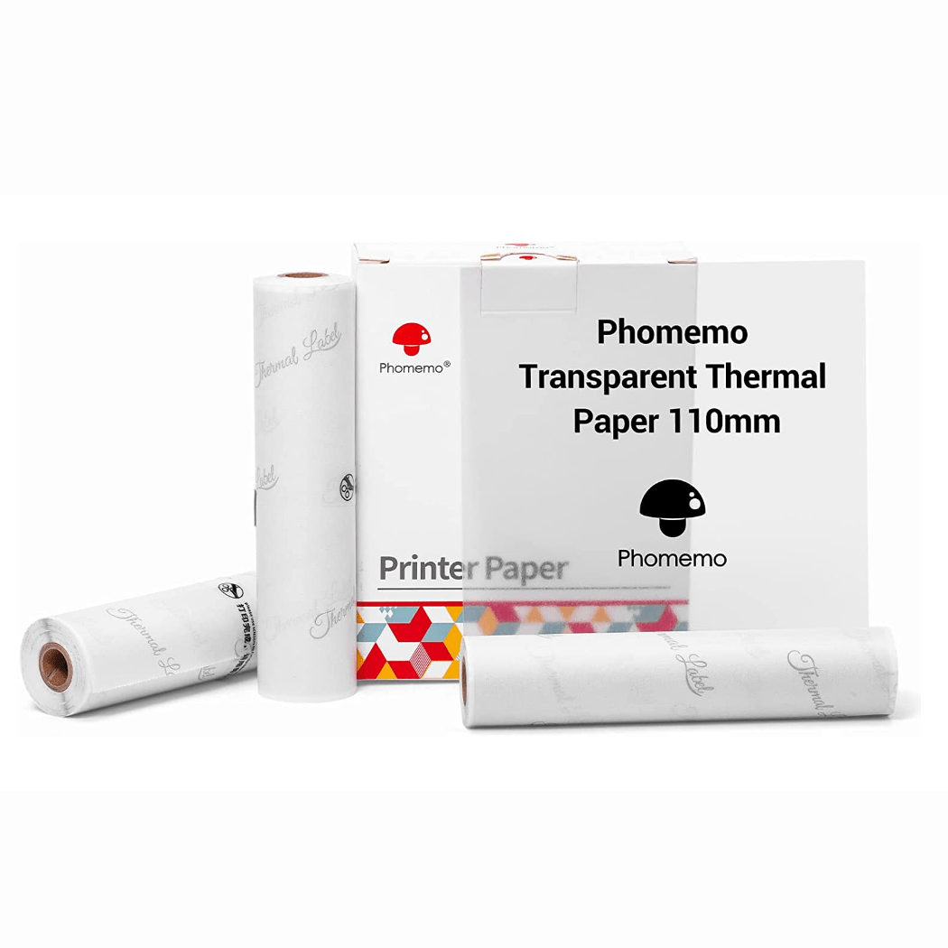 110mm Paper for M04S/ M04AS | 3 Rolls | Phomemo