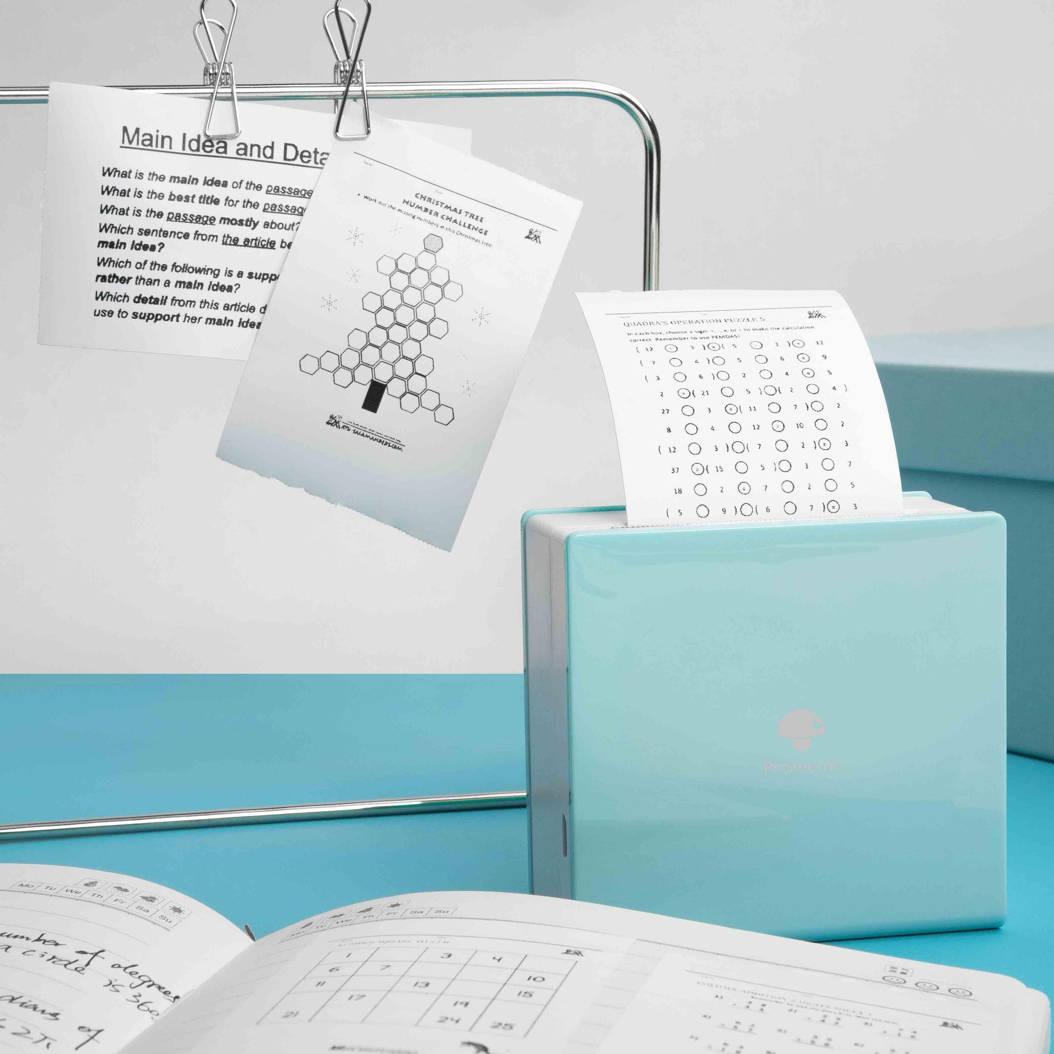 Phomemo M02 Portable Printer Sticker Thermal Paper with Paper Holder Set