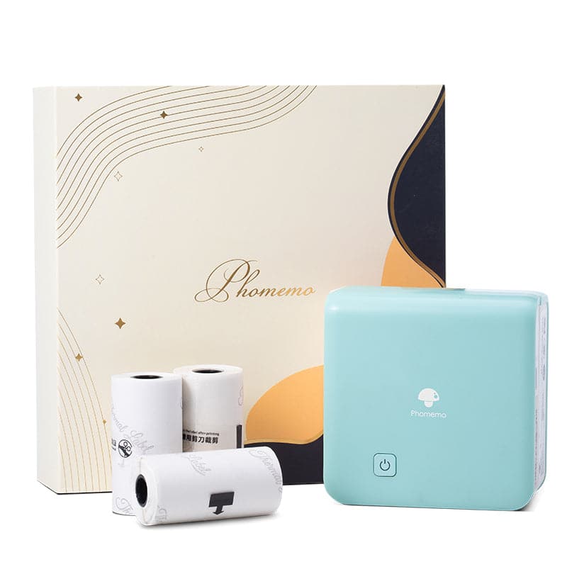 Phomemo M02 Pro Mini Printer, 300 DPI Portable Thermal Bluetooth Printer with 3 Phomemo M02 Pro Mini Printer, 300 DPI Portable Thermal Bluetooth Printer with 3