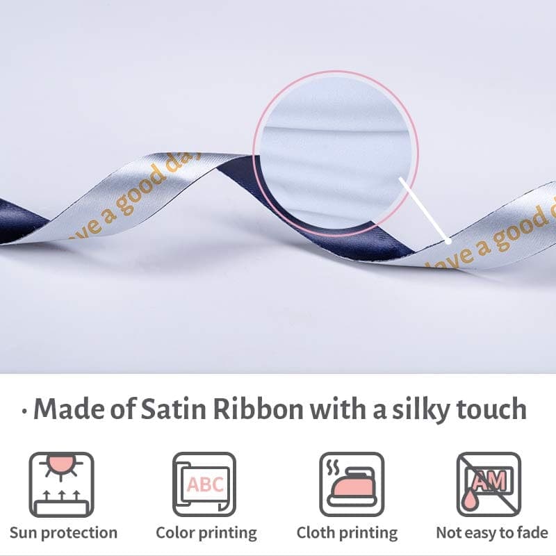12mm Gold on Silver & Dark Blue Satin Ribbon Tapes for P12/ P12PRO - 3 Packs