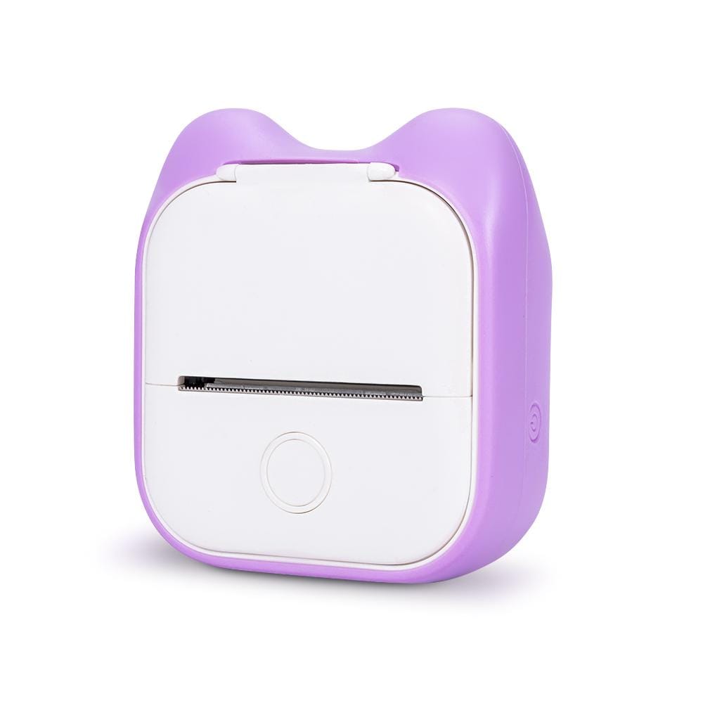T02 Mini Pocket Thermal Printer Cat Ears Protective Cover | Purple - Phomemo