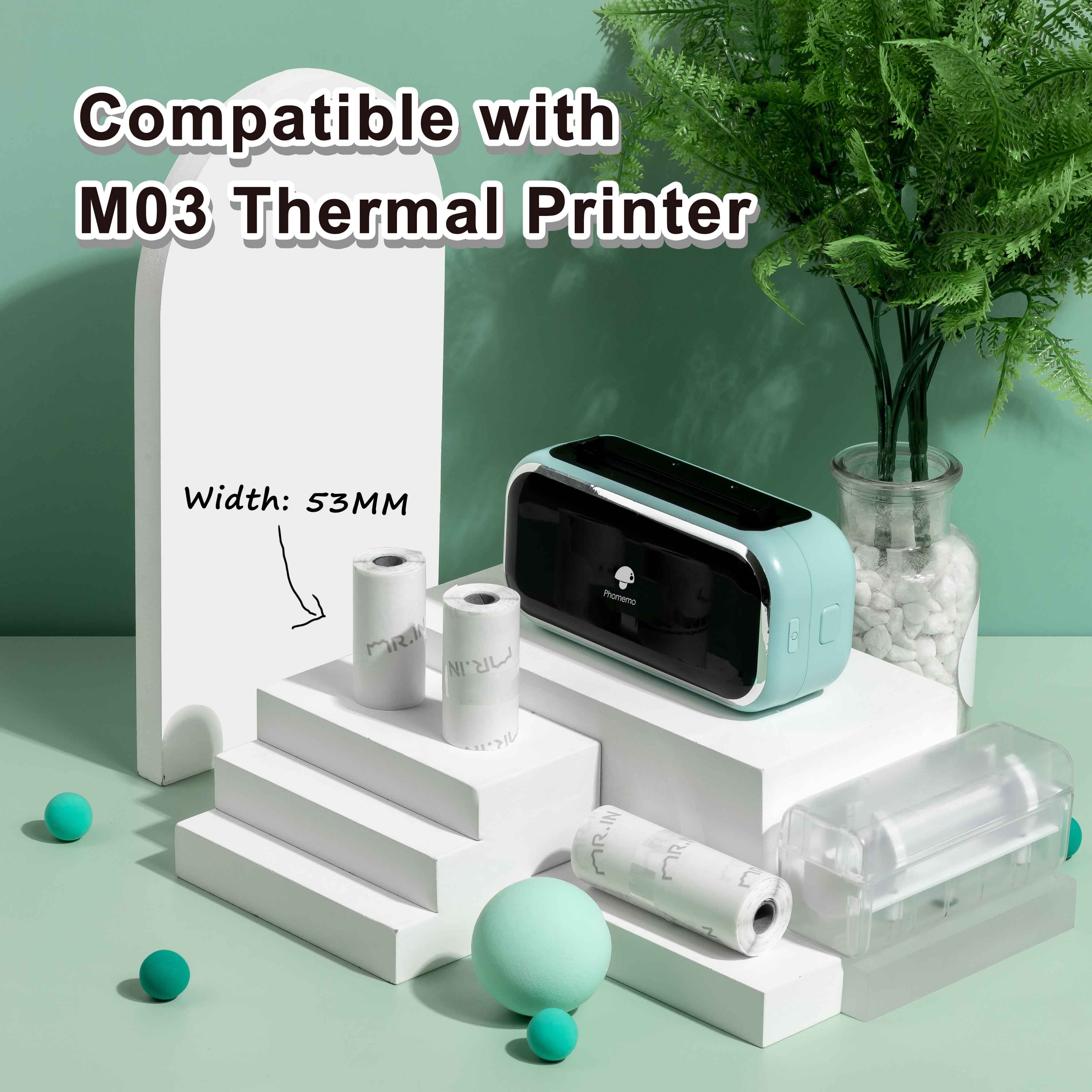 Mixed Sticker Thermal Paper for M02 Series/ M03AS/ M04S/ M04AS丨3 Rolls - Phomemo